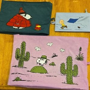 BAGGU Peanuts 3 Pouch Set